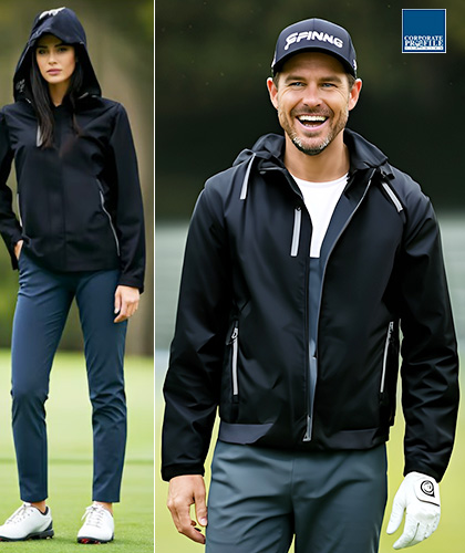 Corporate Rainproof Jacket 5000mm #NJ with Logo Service.  Large range of Sizes XXS, XS, WS, SM- up to Mens 3XL.